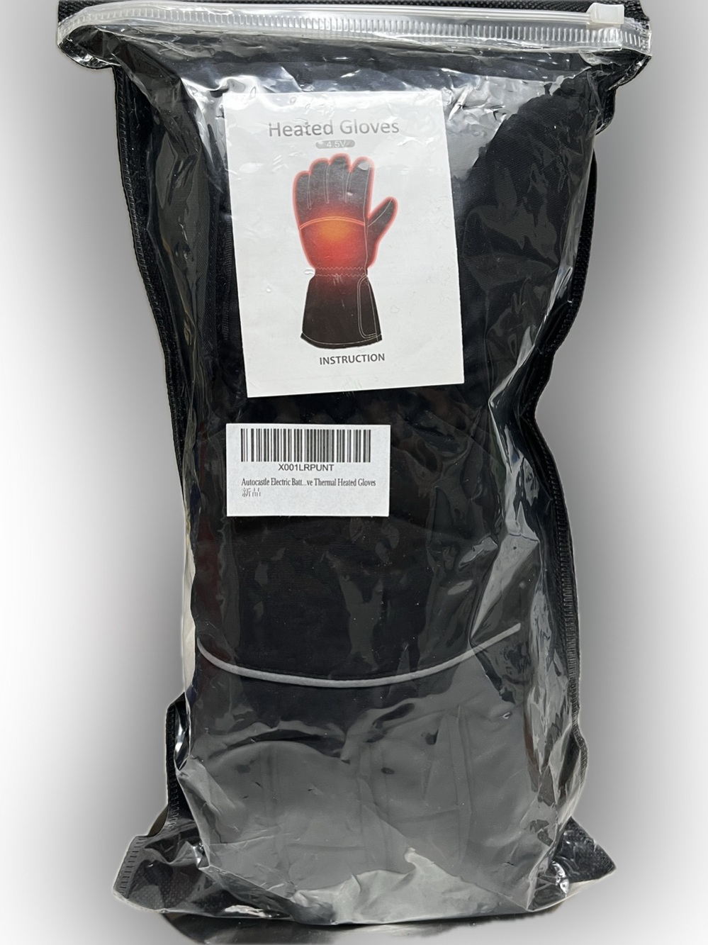 AutoCastle Heated Black Gloves for Men - Battery Operated